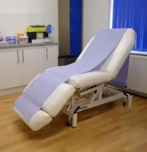treatment chair at Men's Health Clinic